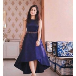 Kautuka Gandhi Blue Color Long frock Style